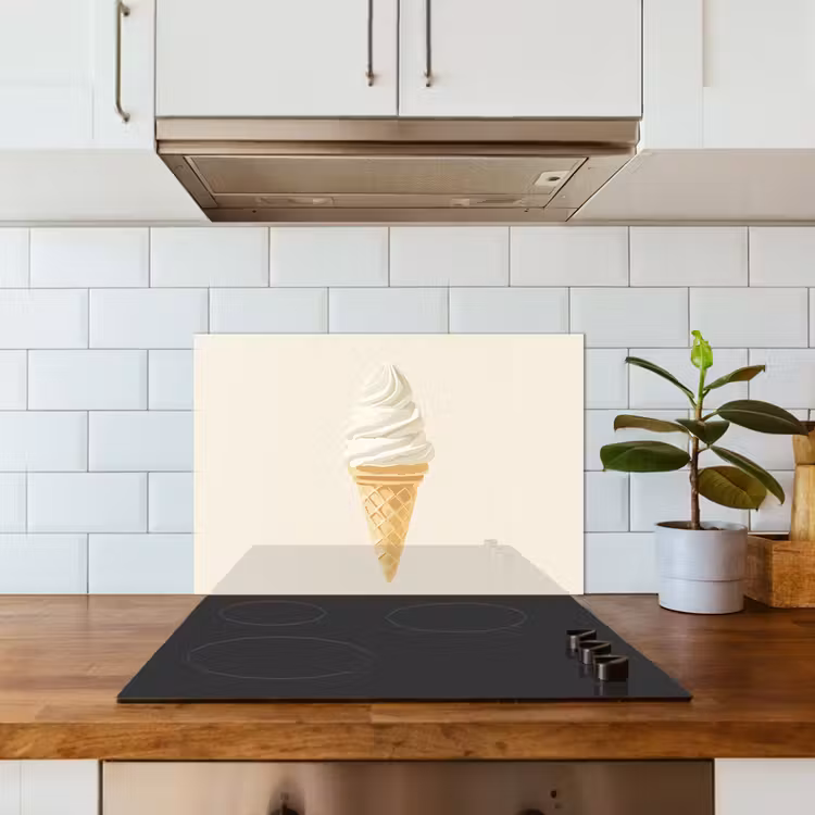 Fond de hotte - Cornet de glace - Blanc — 3