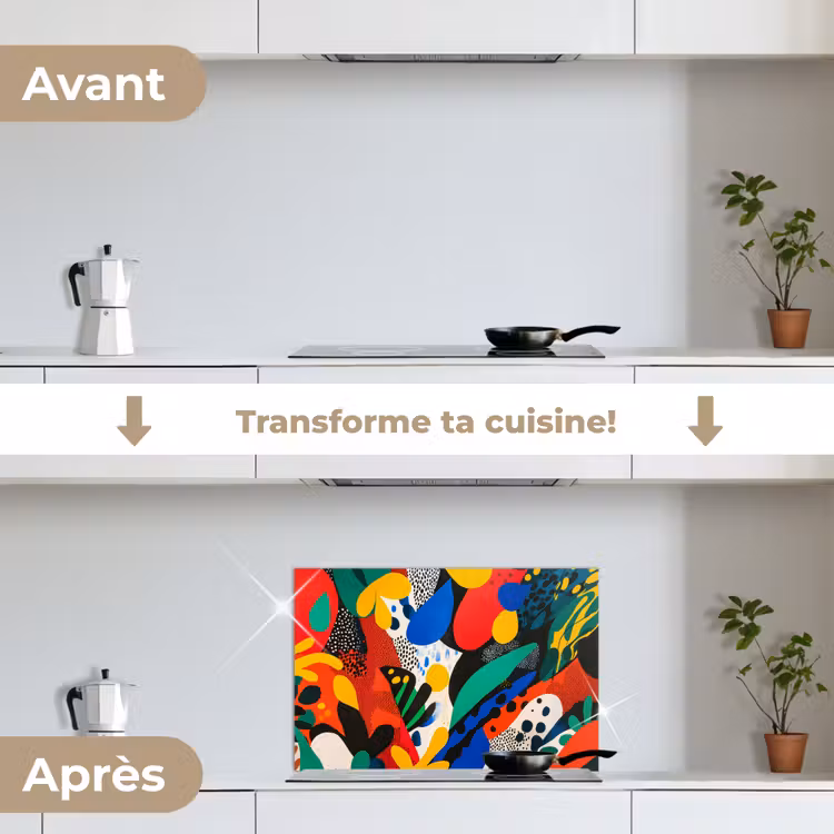 Fond de hotte - Abstrait - Plantes - Formes - Colorées — 7