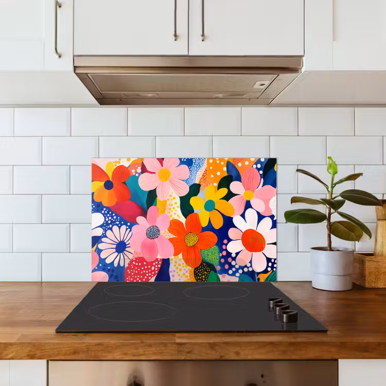 Fond de hotte - Fleurs - Colorées - Points — 3