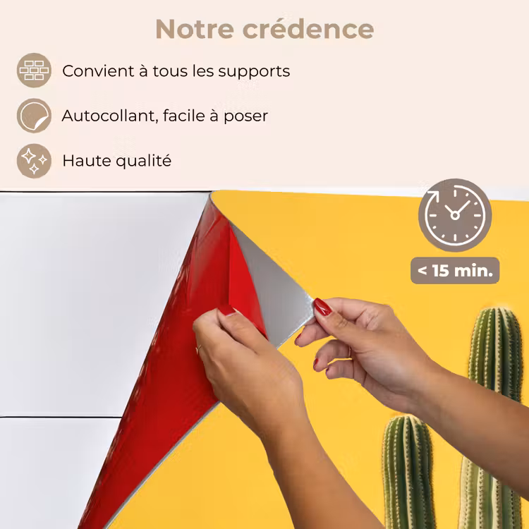 Fond de hotte - Cactus - Vert - Minimaliste — 4