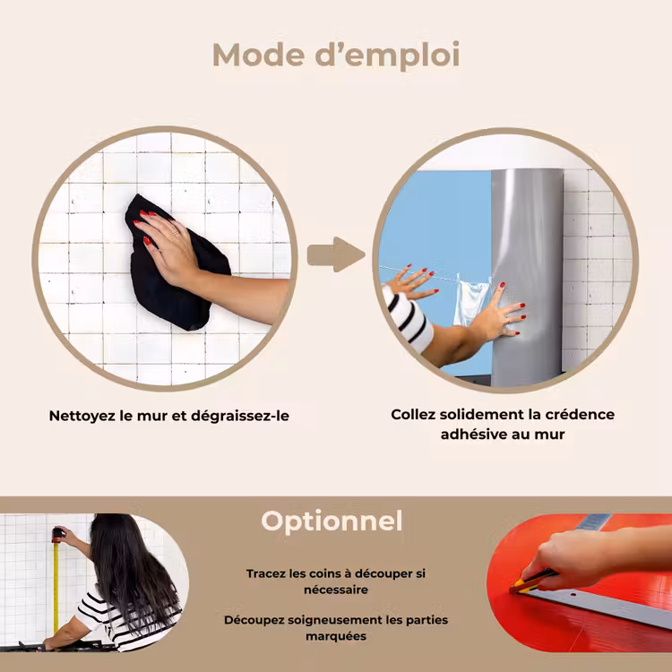 Fond de hotte - Draps - Corde à linge - Bleu - Minimaliste — 6