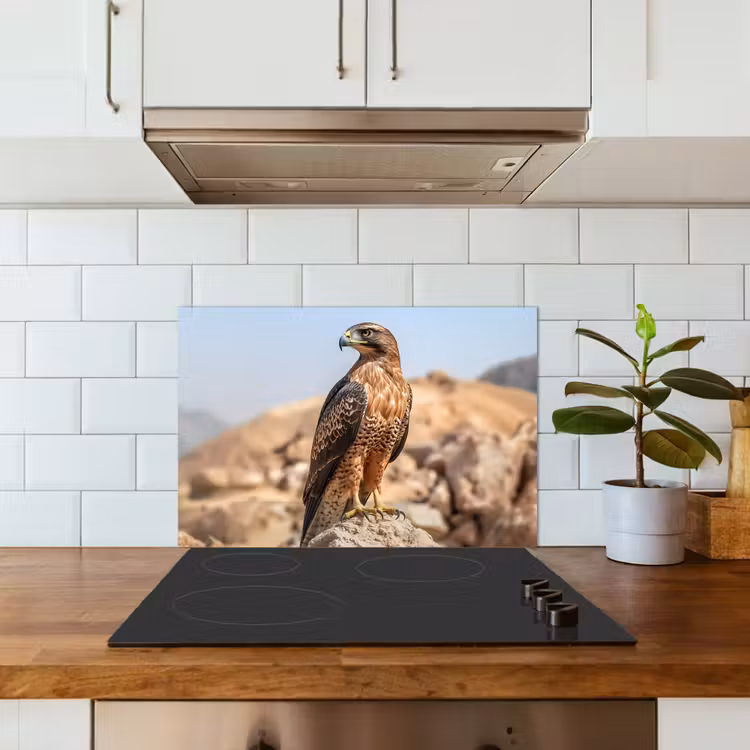 Fond de hotte - Faucon - Oiseau - Rocher - Puissance — 3