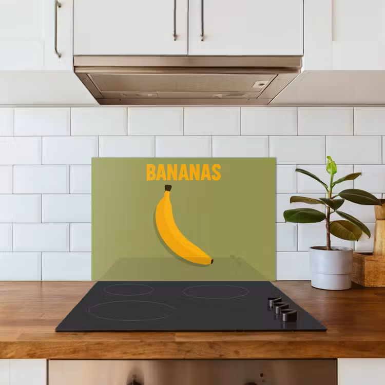 Fond de hotte - Banane - Minimaliste - Jaune — 3