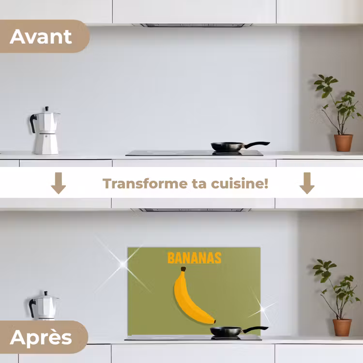 Fond de hotte - Banane - Minimaliste - Jaune — 7