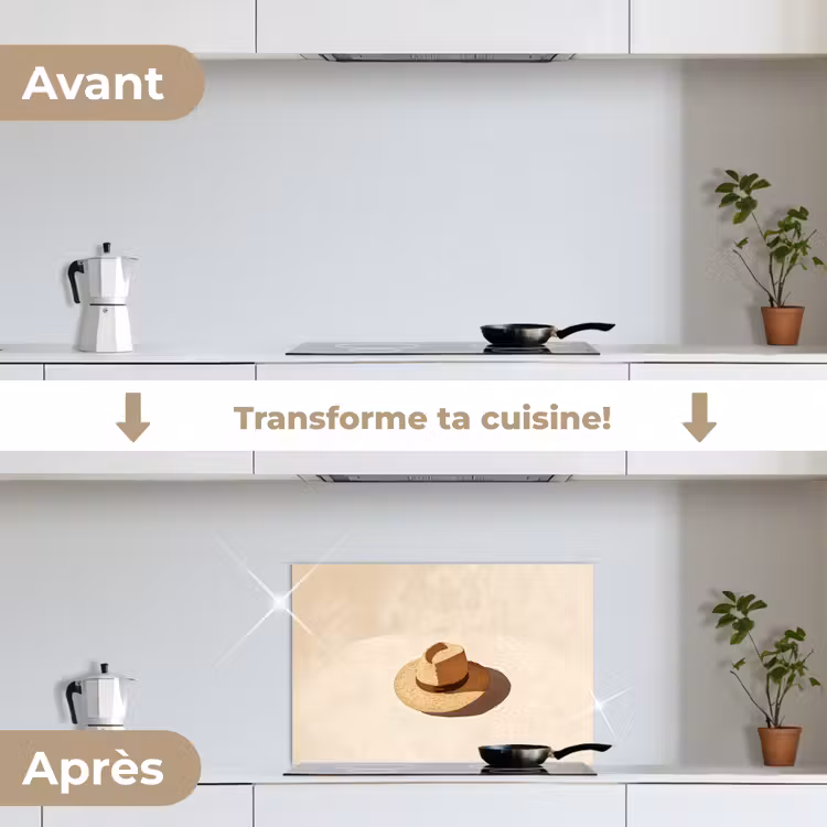 Fond de hotte - Chapeau - Minimaliste - Teinte - Beige — 7