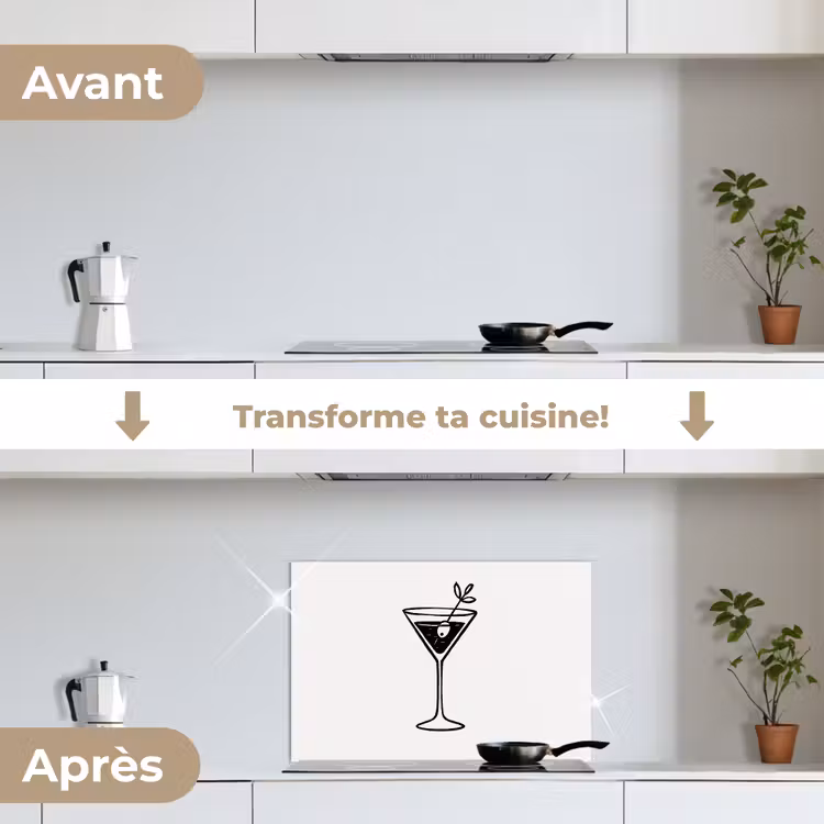 Fond de hotte - Cocktail - Verre - Olive - Minimaliste — 7