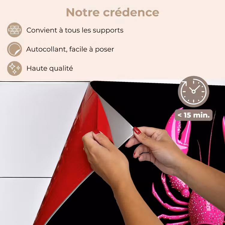Fond de hotte - Cancer - Rose vif - Points - Accrocheur — 4