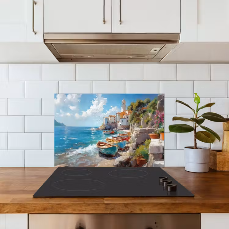 Fond de hotte - Bateaux - Rochers - Mer - Soleil — 3