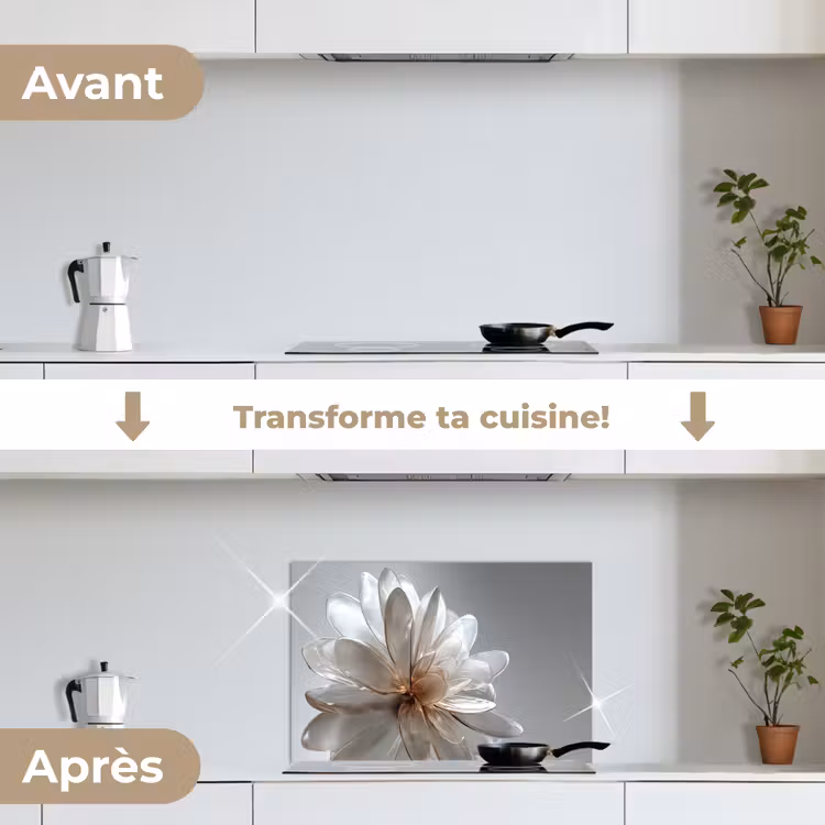 Fond de hotte - Fleur - Blanc - Neutre — 7