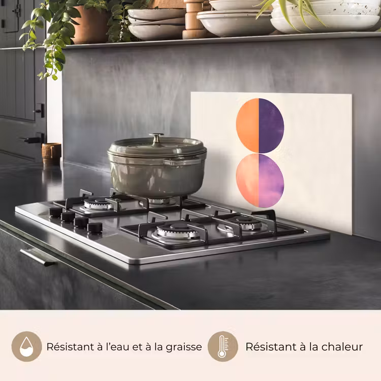 Fond de hotte - Abstrait - Cercles - Violet — 2