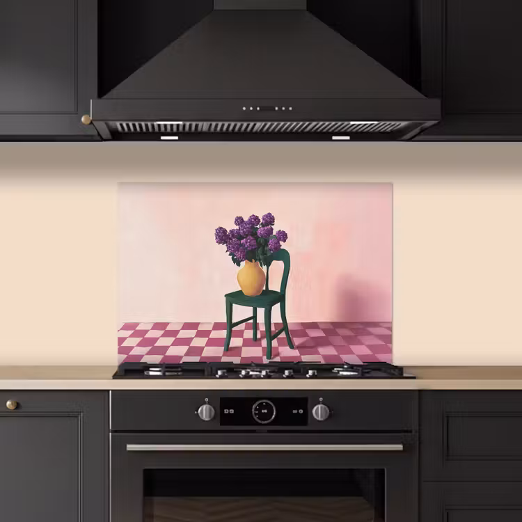 Fond de hotte - Chaise - Vase - Fleurs - Bloqué — 5