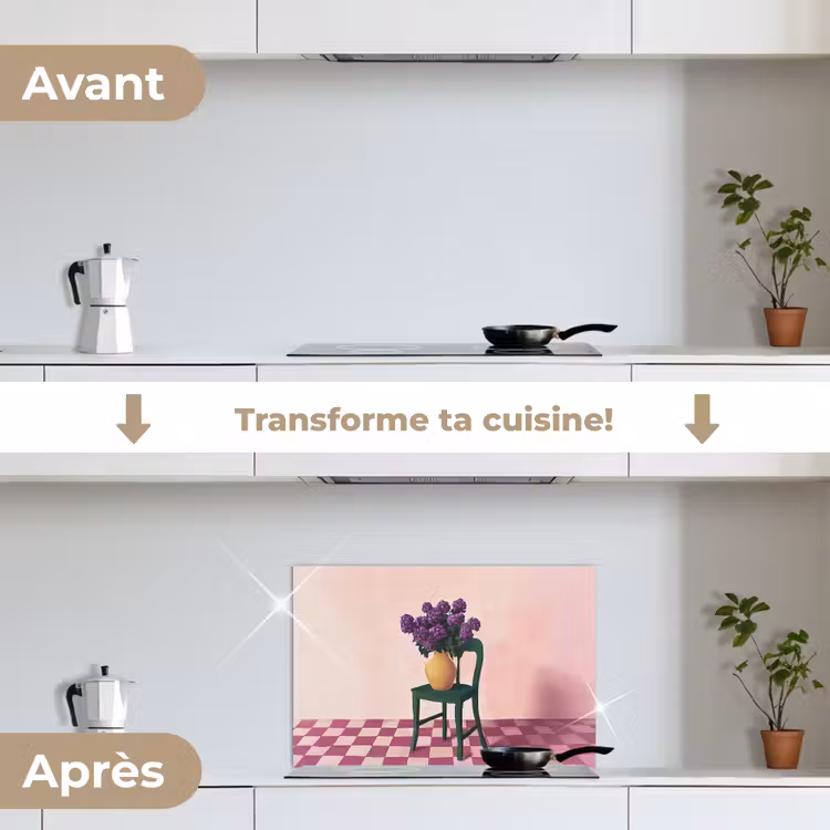 Fond de hotte - Chaise - Vase - Fleurs - Bloqué — 7