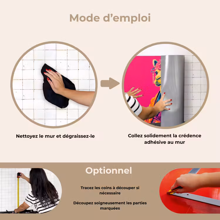Fond de hotte - Camel - Fleurs - Kimono - Eventails — 6