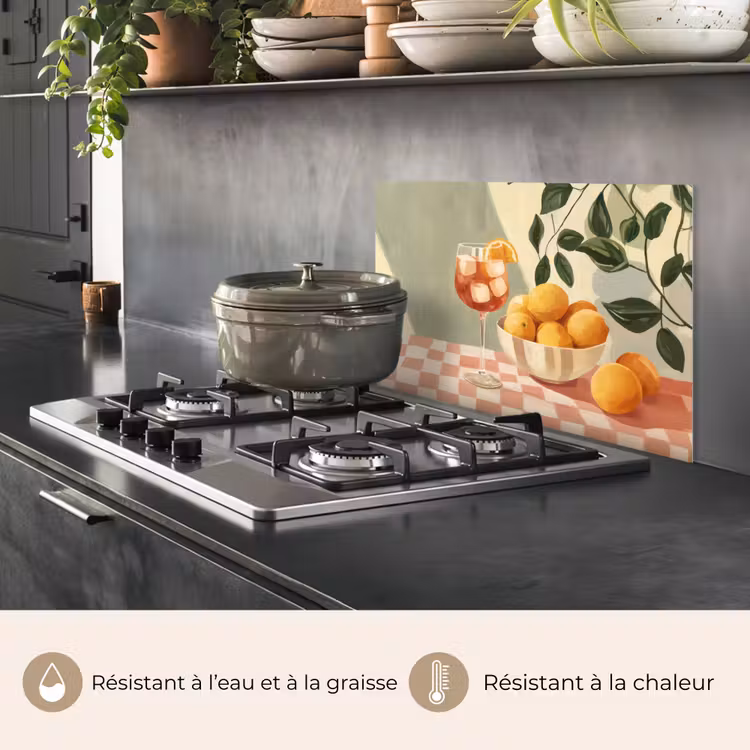 Fond de hotte - Citrons - Verre - Nappe - Bloqué — 2