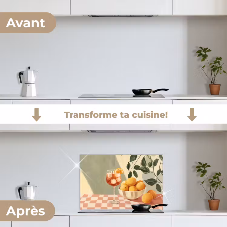 Fond de hotte - Citrons - Verre - Nappe - Bloqué — 7