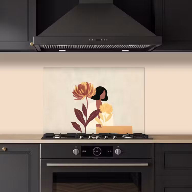 Fond de hotte - Femme - Minimaliste - Fleur — 5