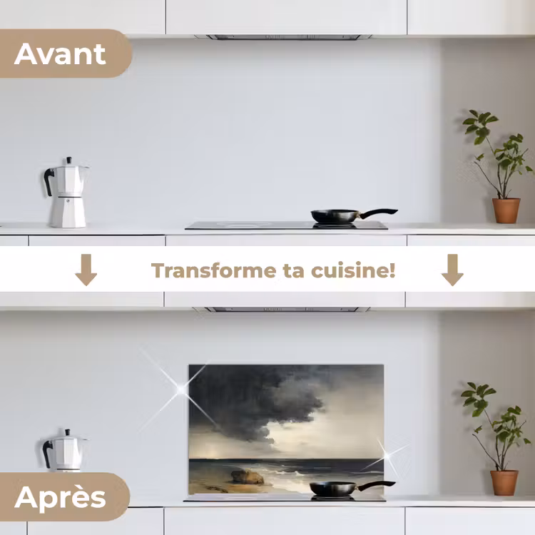 Fond de hotte - Côte - Vagues - Rocher - Tempête — 7