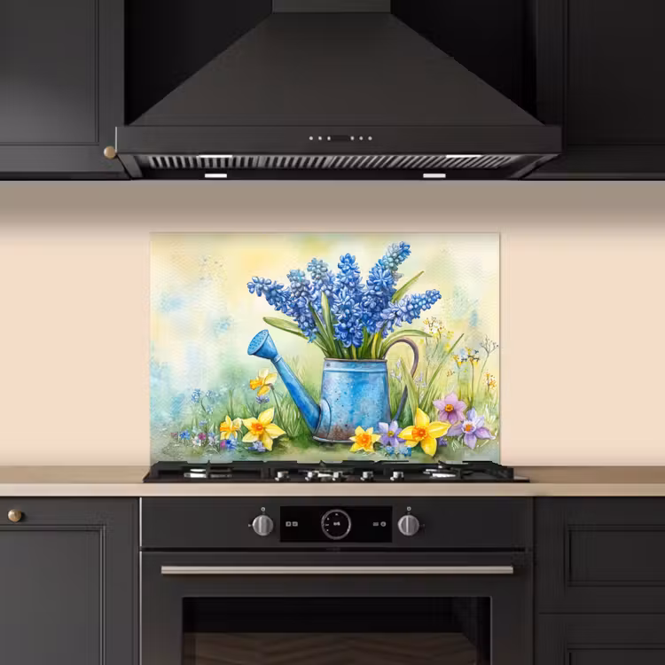 Fond de hotte - Arrosoir - Lavande - Fleurs — 5