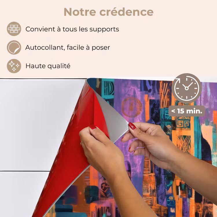 Fond de hotte - Abstrait - Figures - Coloré — 4