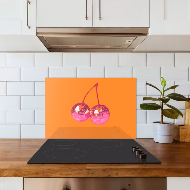 Fond de hotte - Discoballs - Cherry - Miroirs - Pink — 3