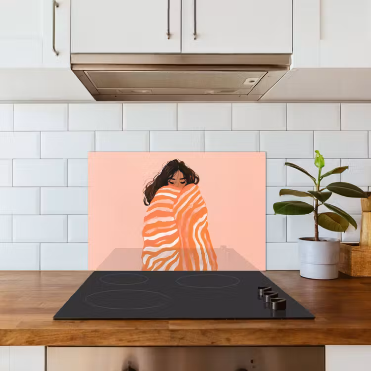 Fond de hotte - Fille - Couverture - Rayée - Orange — 3