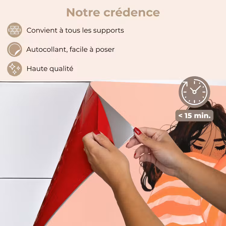 Fond de hotte - Fille - Couverture - Rayée - Orange — 4