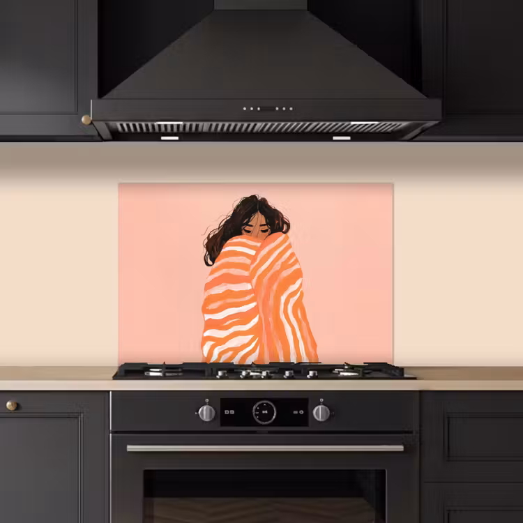 Fond de hotte - Fille - Couverture - Rayée - Orange — 5