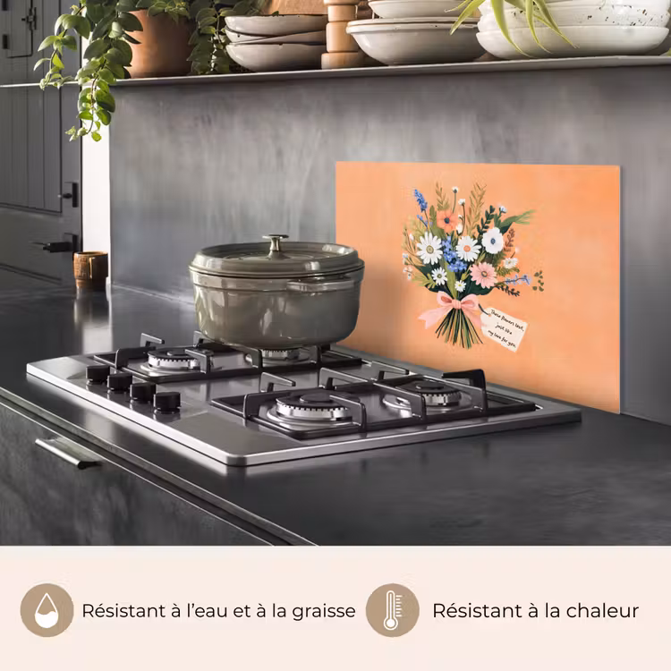 Fond de hotte - Bouquet - Noeud - Citation — 2