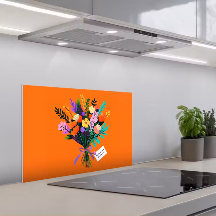Fond de hotte - Carte - Bouquet - Fleurs — 1
