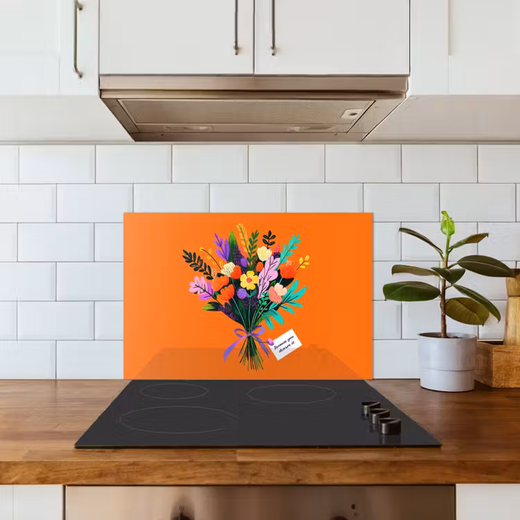 Fond de hotte - Carte - Bouquet - Fleurs — 3