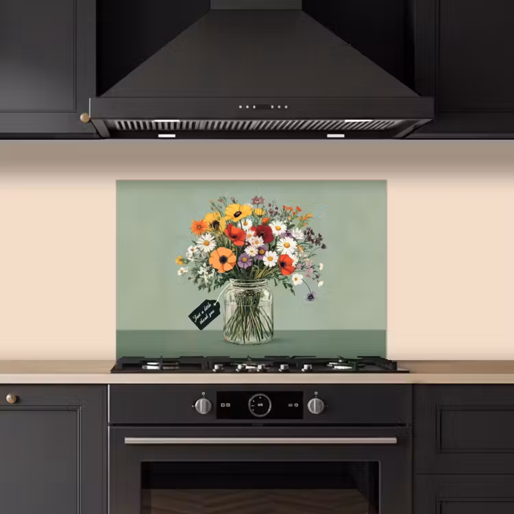 Fond de hotte - Fleurs - Vase - Carte — 5