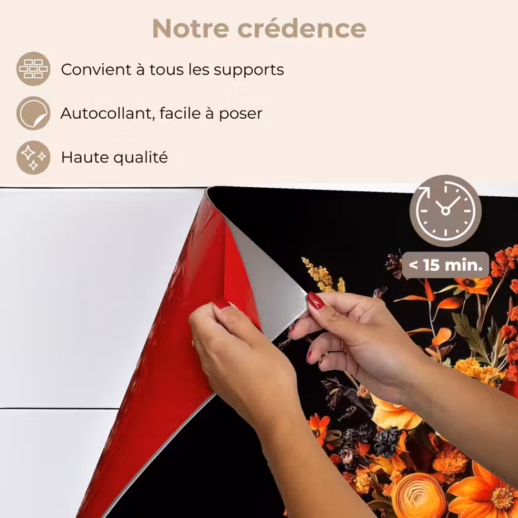 Fond de hotte - Automne - Bouquet - Orange — 4