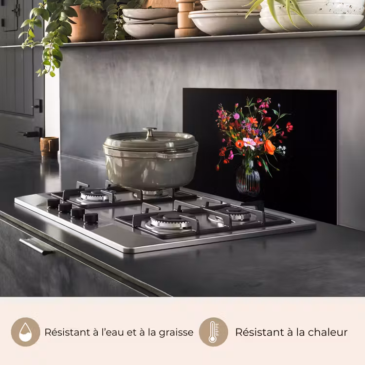 Fond de hotte - Bouquet - Fleurs des champs - Vase — 2