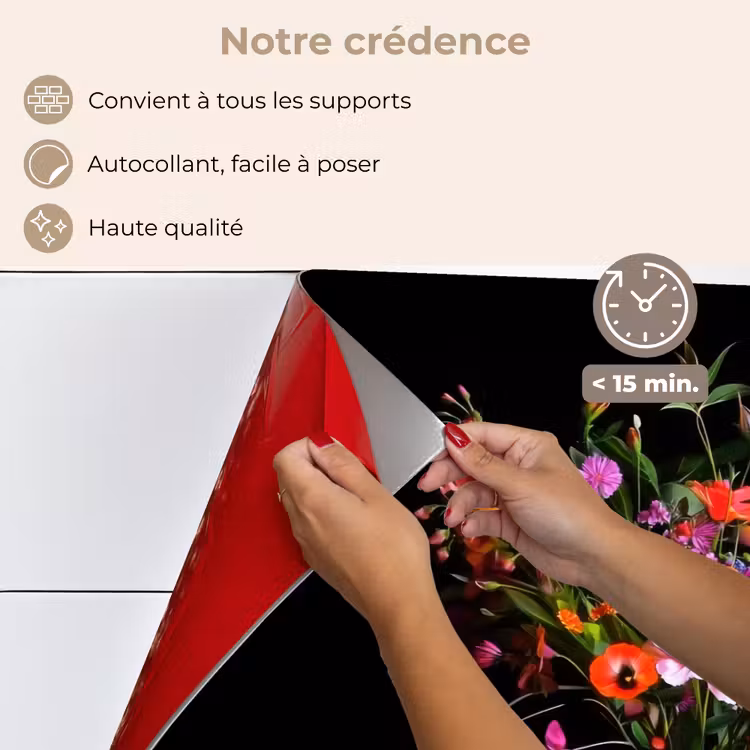Fond de hotte - Bouquet - Fleurs des champs - Vase — 4