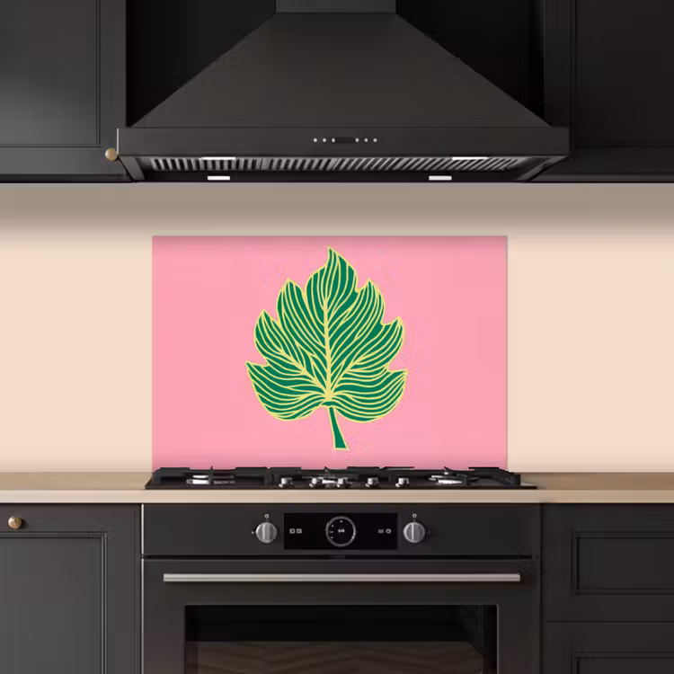 Fond de hotte - Feuille - Vert - Illustration - Minimaliste — 5
