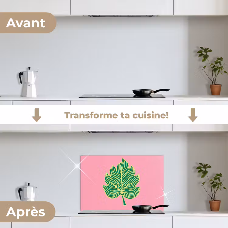 Fond de hotte - Feuille - Vert - Illustration - Minimaliste — 7