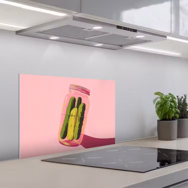 Fond de hotte - Cornichons - Pot - Teinte - Rose — 1