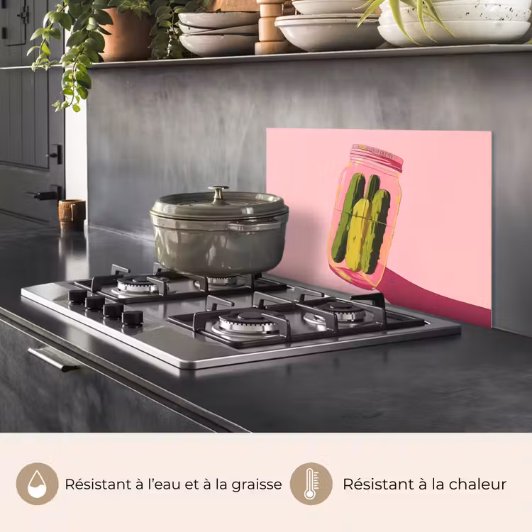 Fond de hotte - Cornichons - Pot - Teinte - Rose — 2