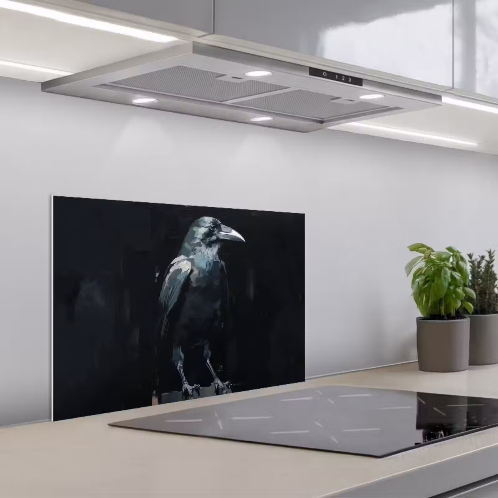 Fond de hotte - Corbeau - Oiseaux - Noir — 1