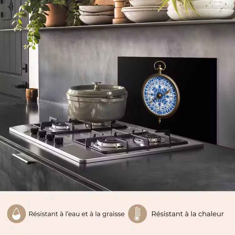 Fond de hotte - Boussole - Bleu de Delft - Noir — 2