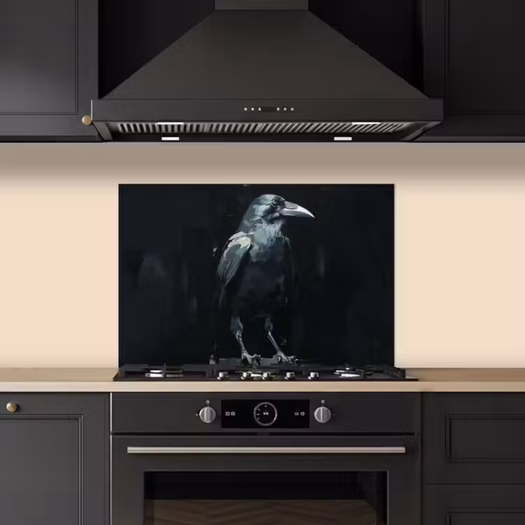 Fond de hotte - Corbeau - Oiseaux - Noir — 5