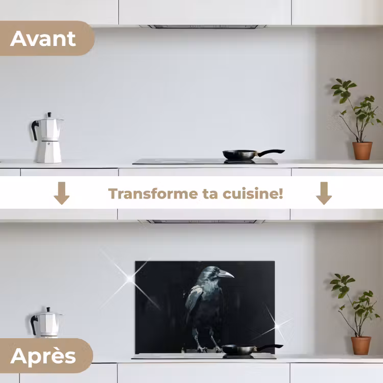 Fond de hotte - Corbeau - Oiseaux - Noir — 7