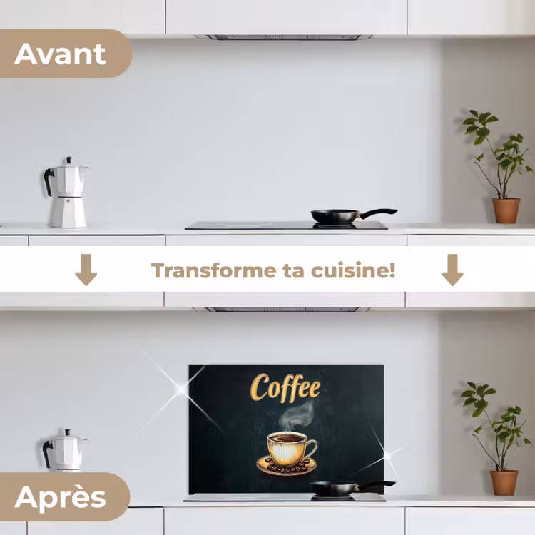 Fond de hotte - Café - Plat - Grains de café - Rétro — 7