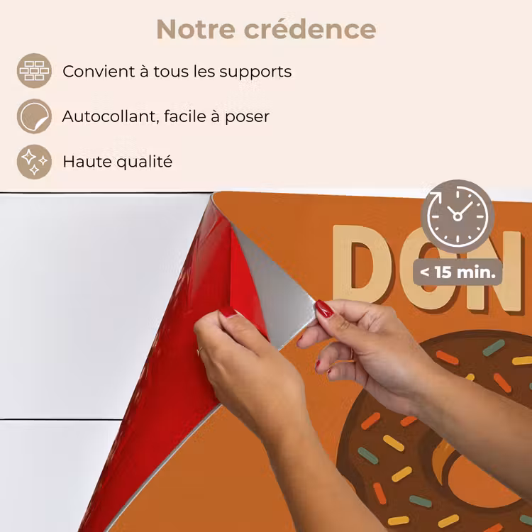 Fond de hotte - Donut - moucheté - coloré - citation — 4
