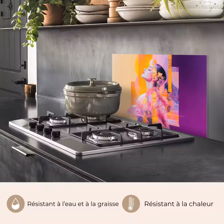 Fond de hotte - Abstrait - Portrait - Femme - Coloré — 2