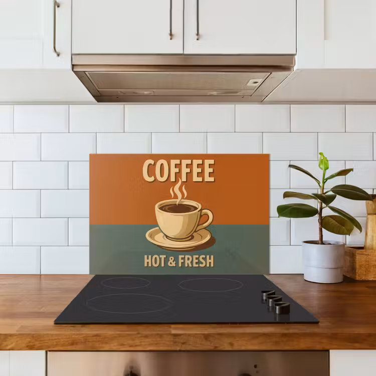 Fond de hotte - Café - Tasse - Vintage - Citation — 3