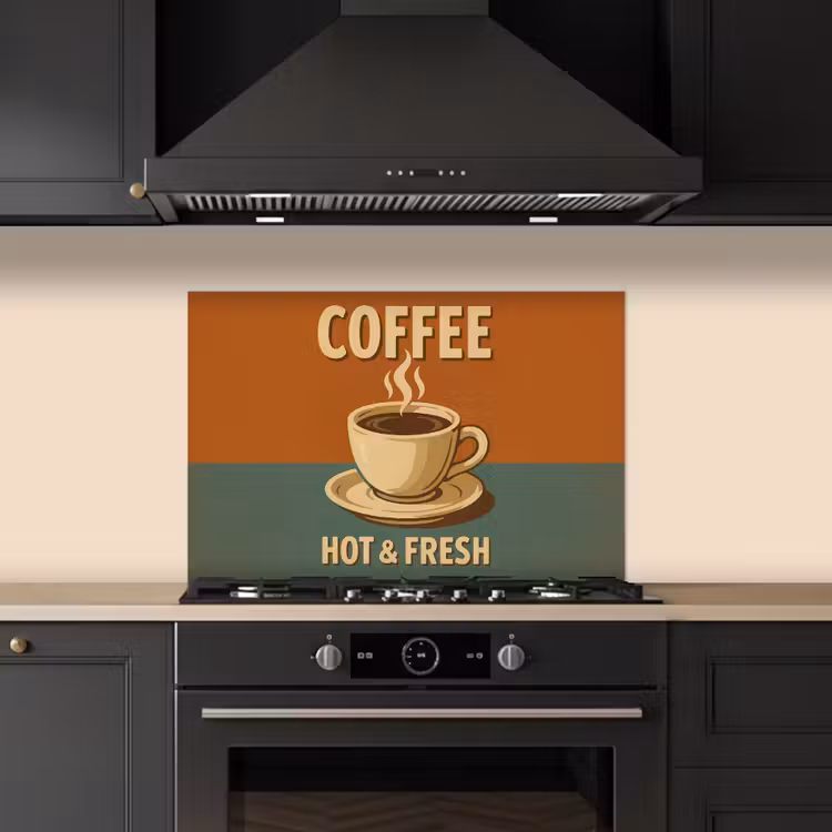 Fond de hotte - Café - Tasse - Vintage - Citation — 5