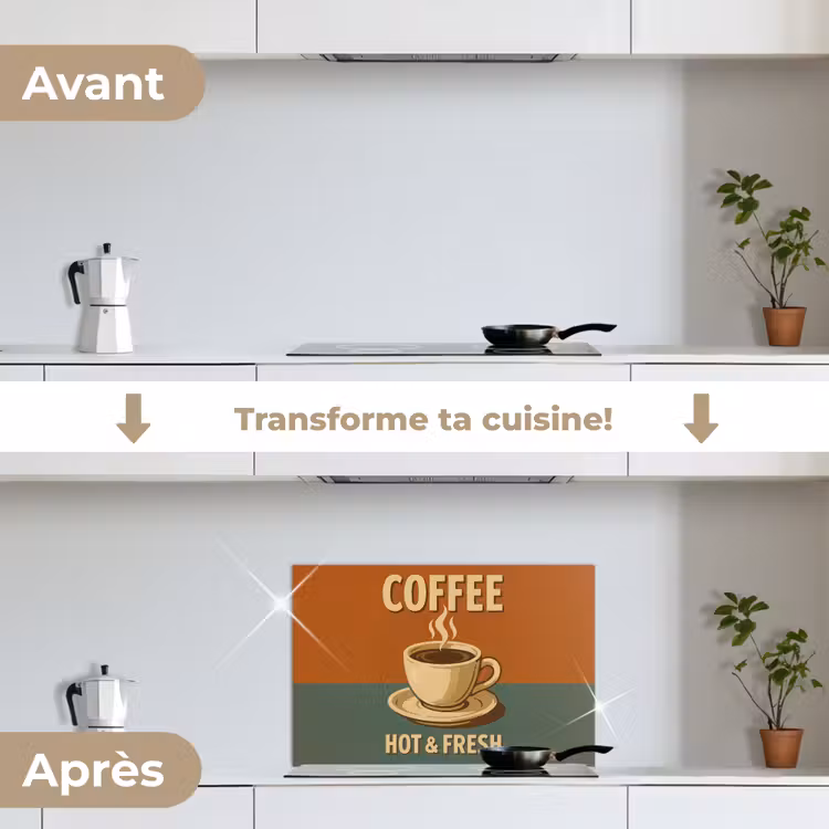 Fond de hotte - Café - Tasse - Vintage - Citation — 7