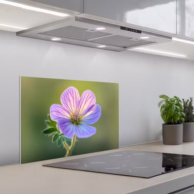 Fond de hotte - Fleur - Gros plan - Violet — 1