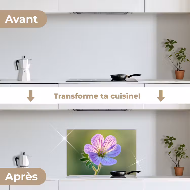 Fond de hotte - Fleur - Gros plan - Violet — 7